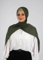 Organza Crinkle Satin Scarf - Image 12