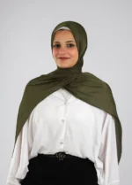 Organza Crinkle Satin Scarf - Image 13