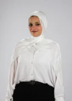 Organza Crinkle Satin Scarf - Image 15