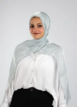 Organza Crinkle Satin Scarf - Image 18