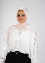 Organza Crinkle Satin Scarf - Image 8