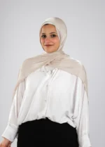 Organza Crinkle Satin Scarf - Image 6